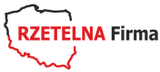napis rzetelna firma wpisany w obrys mapy polski